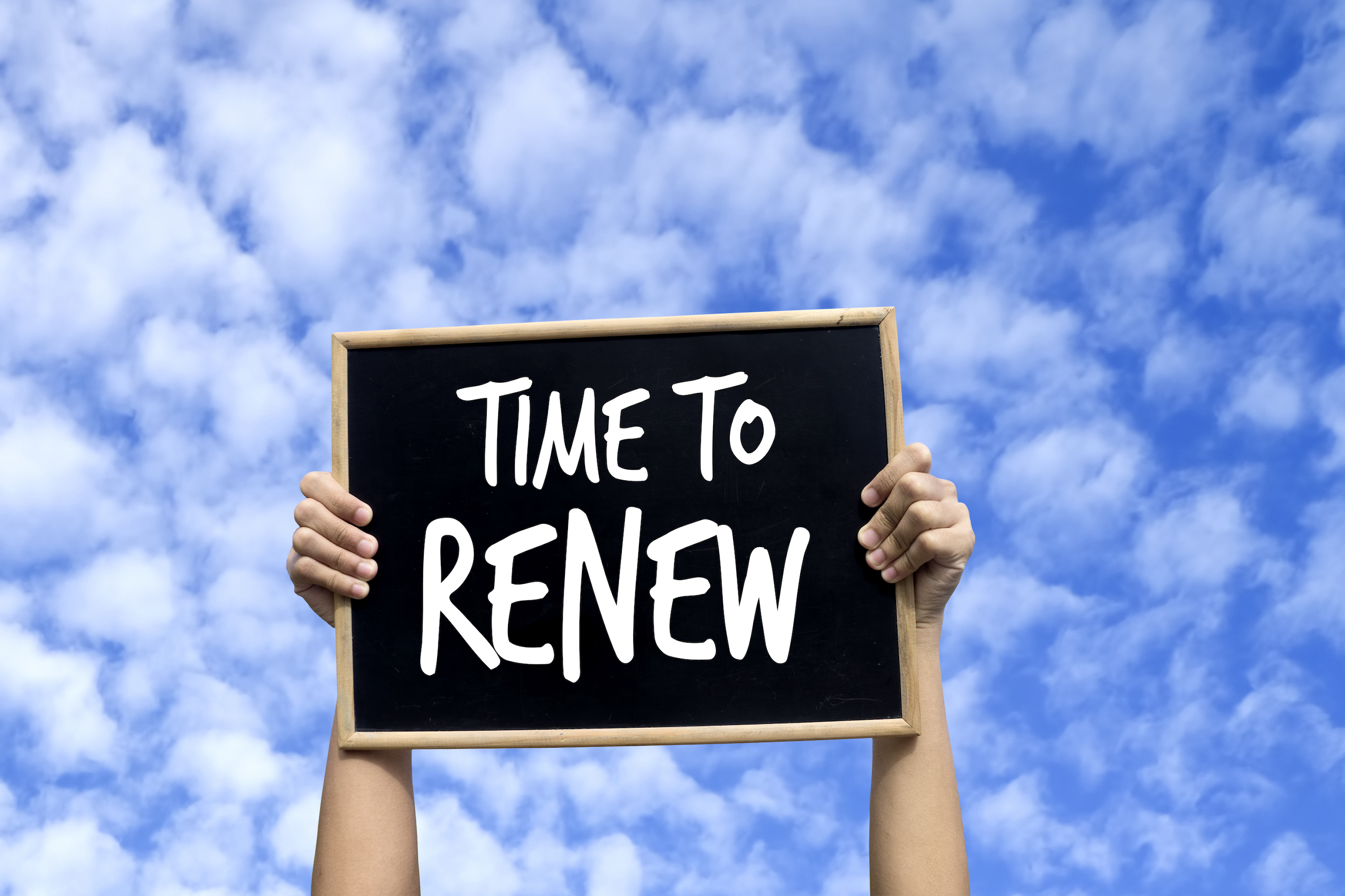 Renew Now Sign